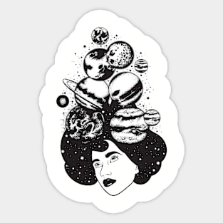 Planet Girl Sticker